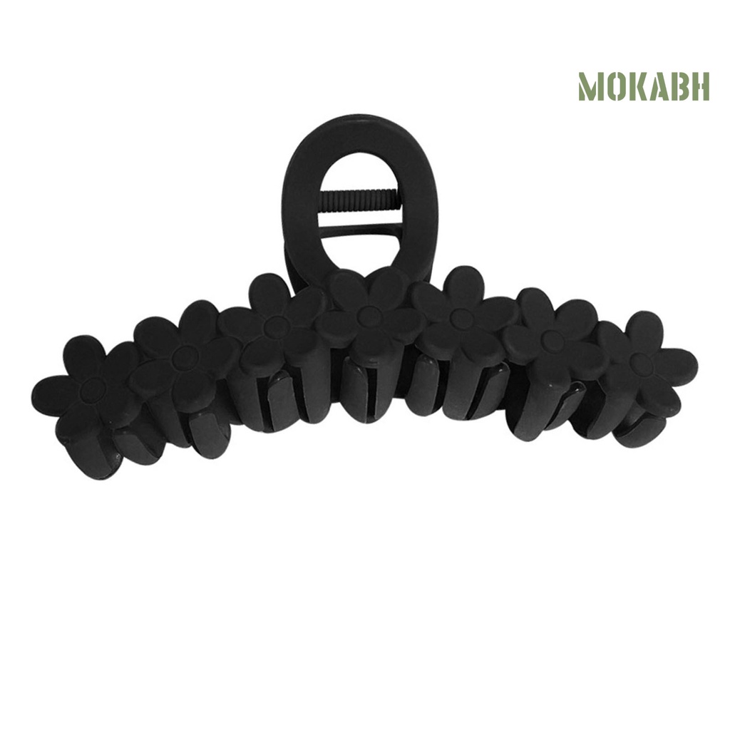 Kẹp Tóc Hình Hoa Màu Trơn Chống Trượt Thời Trang Cho Nữ