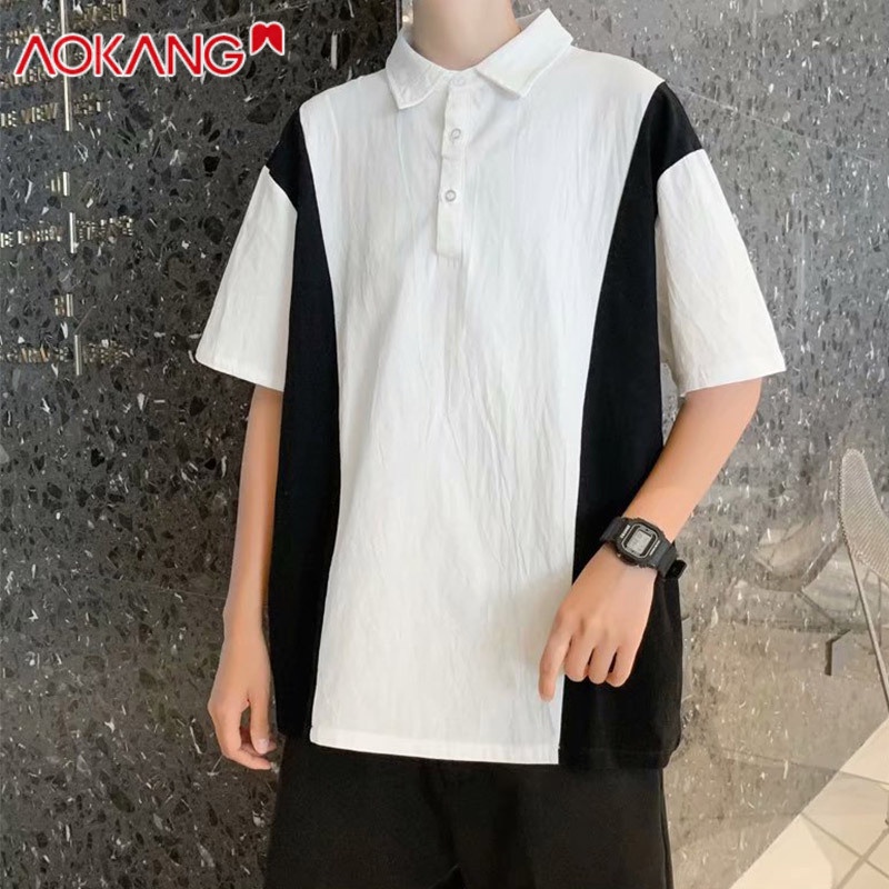 Áo polo plus size Ngắn Tay Phong Cách Hàn Quốc Dành Cho Nam