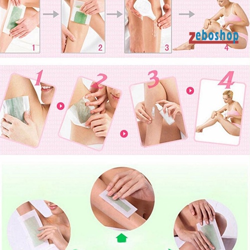 Set 10 Tờ Giấy Sáp Tẩy Lông Toàn Thân Bằng Vải Không Dệt