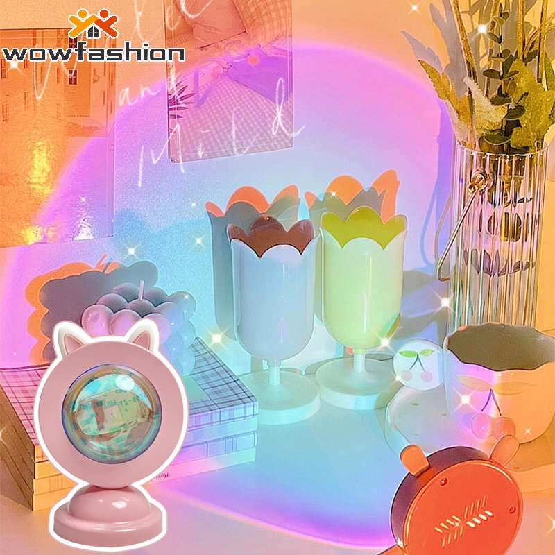 Đèn LED chiếu ánh hoàng hôn hỗ trợ chụp ảnh độc đáo cho phòng ngủ