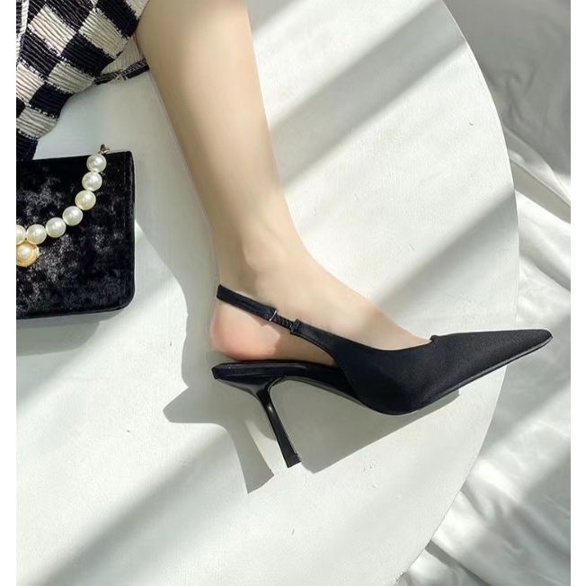 Sandal Cao Gót Mũi Nhọn Thiết Kế Mới Thời Trang 2023 Dành Cho Nữ