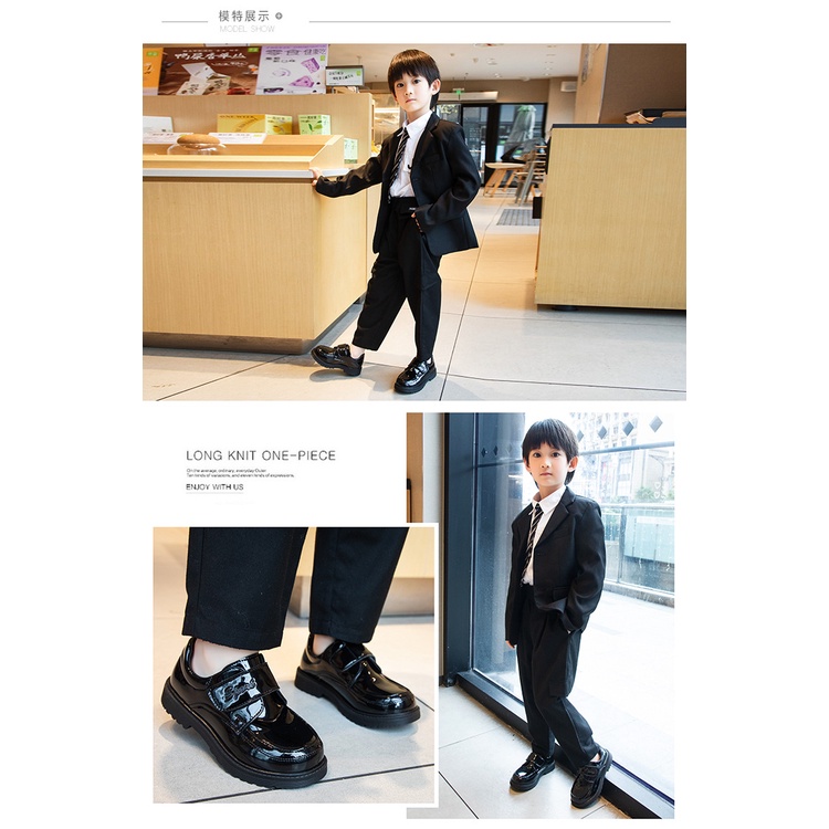 Giày Lười Da Bóng Phong Cách Anh Quốc 2023 Cho Bé