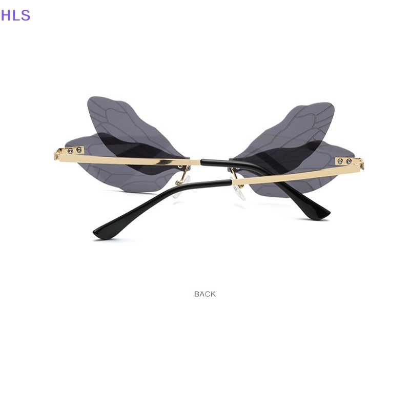 1 Kính Mát Không Vành Hình Chuồn Chuồn Nhiều Màu Sắc Thời Trang Cho Nữ