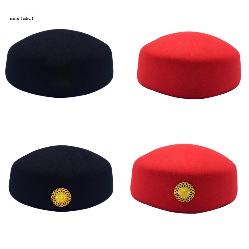 ✿ Mũ Beret Stewardess Cho Nữ Stewardess Pillbox