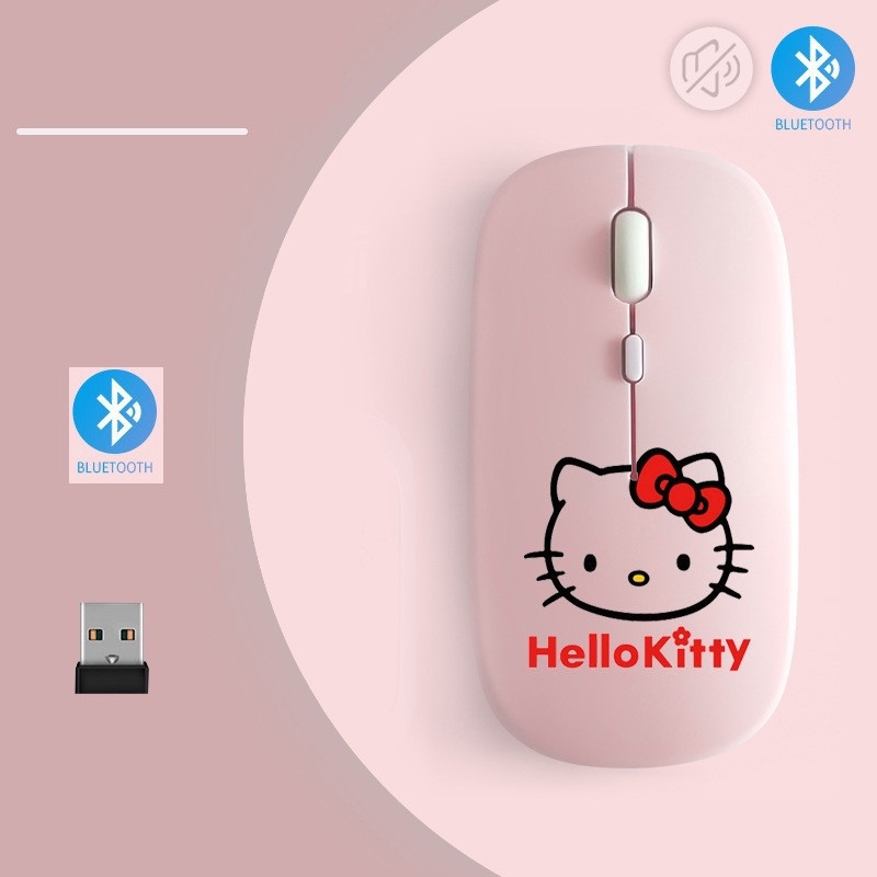 Chuột Bluetooth 2.4GHz Hình Hello Kitty