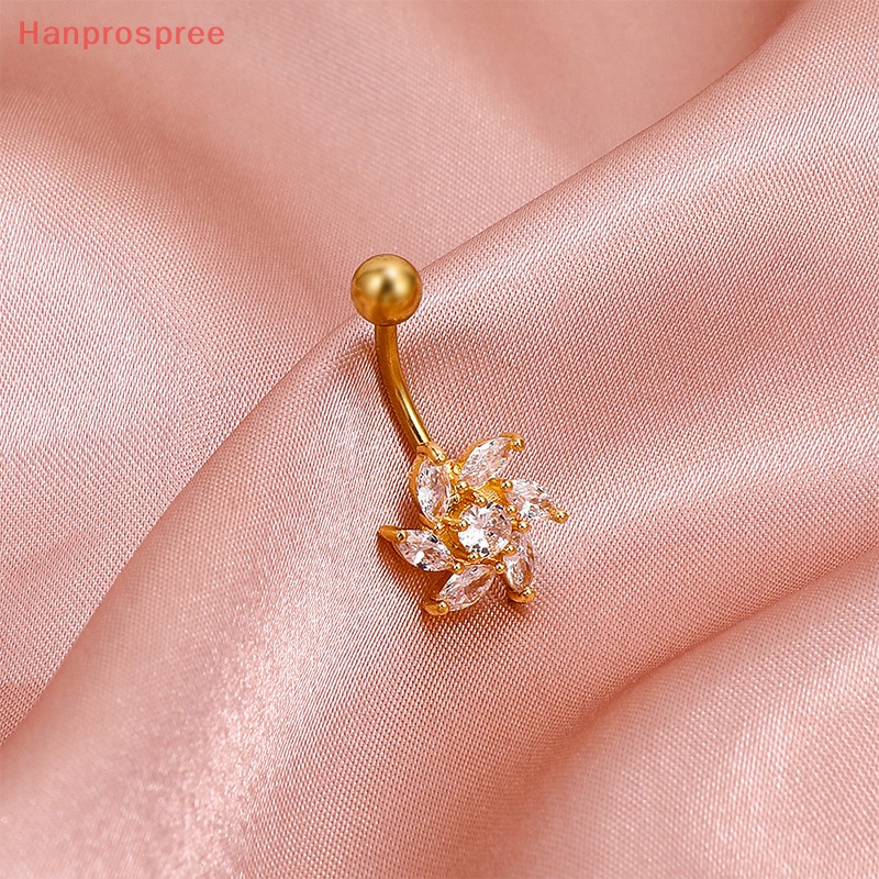 Hanprospree > Khuyên Rốn Đính Đá Hình Hoa Thời Trang Chất Lượng Cao