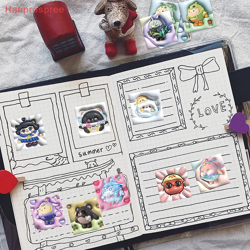 Bộ 62 Miếng Dán 3D Hình Trứng Dễ Thương Trang Trí Laptop / Ván Trượt / PC