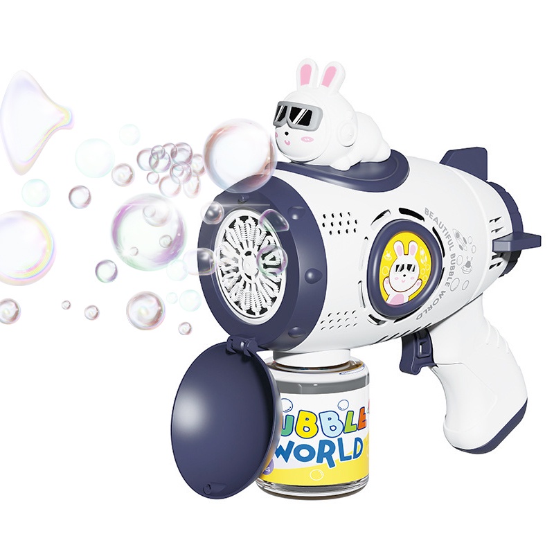 Súng Bắn Bong Bóng Xà Phòng Hình Thỏ Phi Hành Gia Cho Bé
