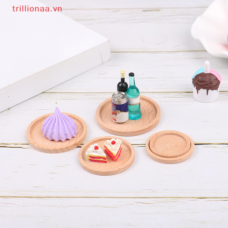 1 Mô Hình Khay Tròn Tỉ Lệ 1: 12 Trang Trí Nhà Búp Bê