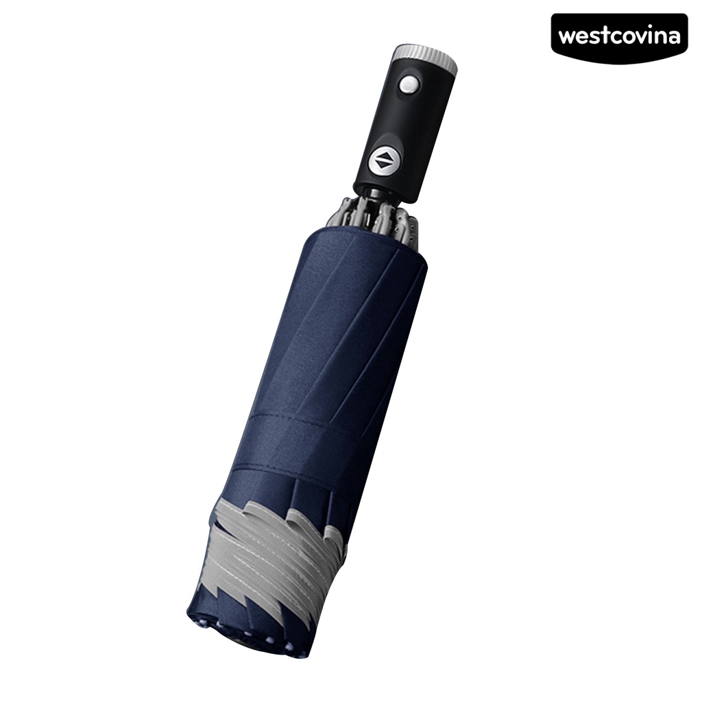 [COD]☁Dù Gấp Ba Khúc Có Đèn LED Phản Quang Tự Động