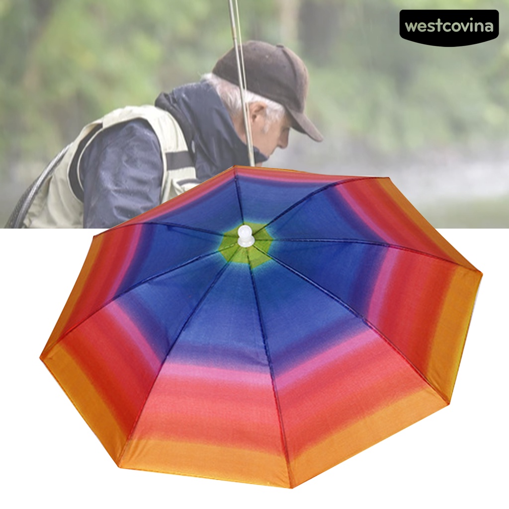 [COD]☁Mũ Dù Rộng Vành Bằng Nylon Chống Nước Màu Sáng