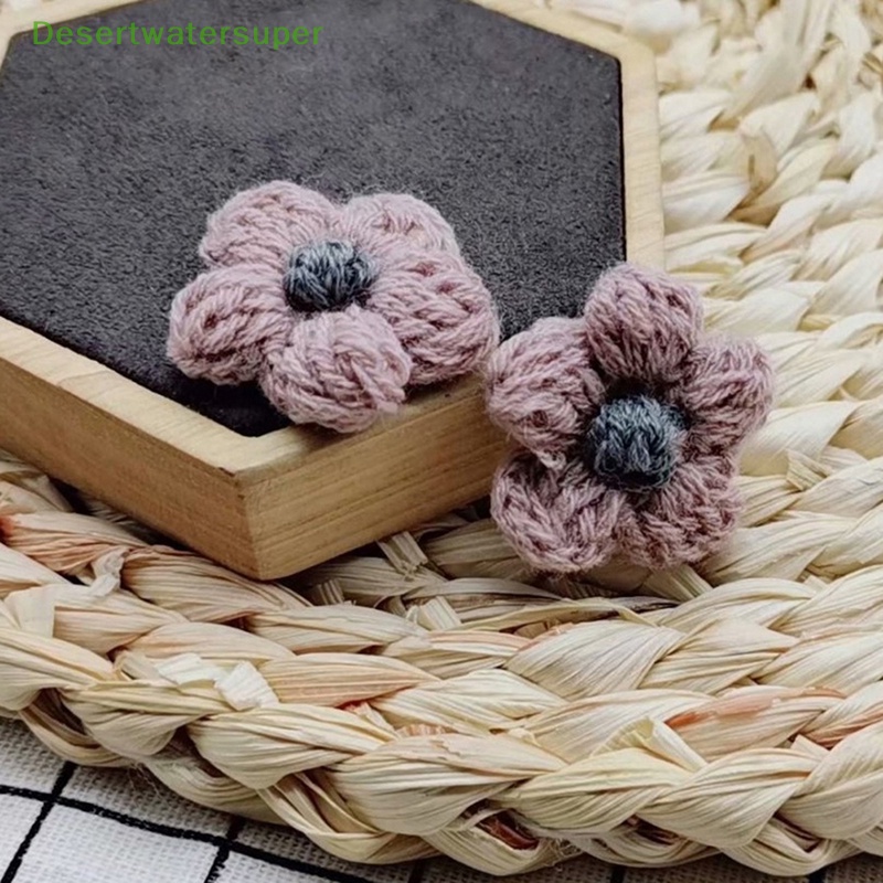 Set 10 Móc Len Hình Hoa Hướng Dương Làm Đồ Thủ Công DIY