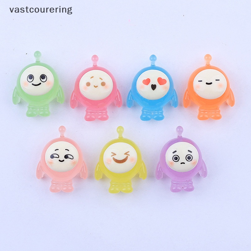 Bộ 5 Đồ trang trí Nhân Vật Hoạt Hình Bằng Nhựa Resin Phát Sáng Trang Trí Xe Hơi / Vườn Quà Tặng