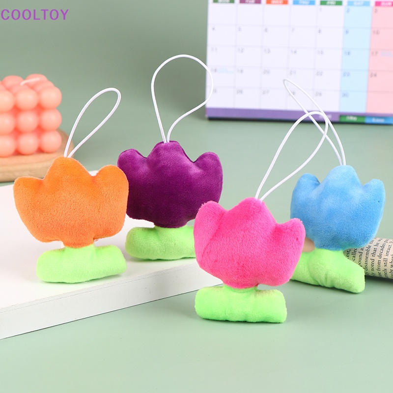 Búp Bê Nhồi Bông Hình Hoa Tulip 8cm Mềm Mại Trang Trí Ba Lô / Móc Khóa