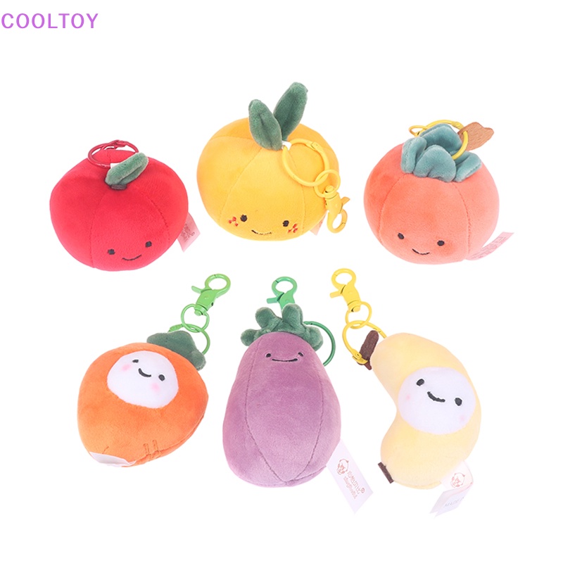 Móc Khóa Hình Trái Cây Hoạt Hình Nhồi Bông Đáng Yêu