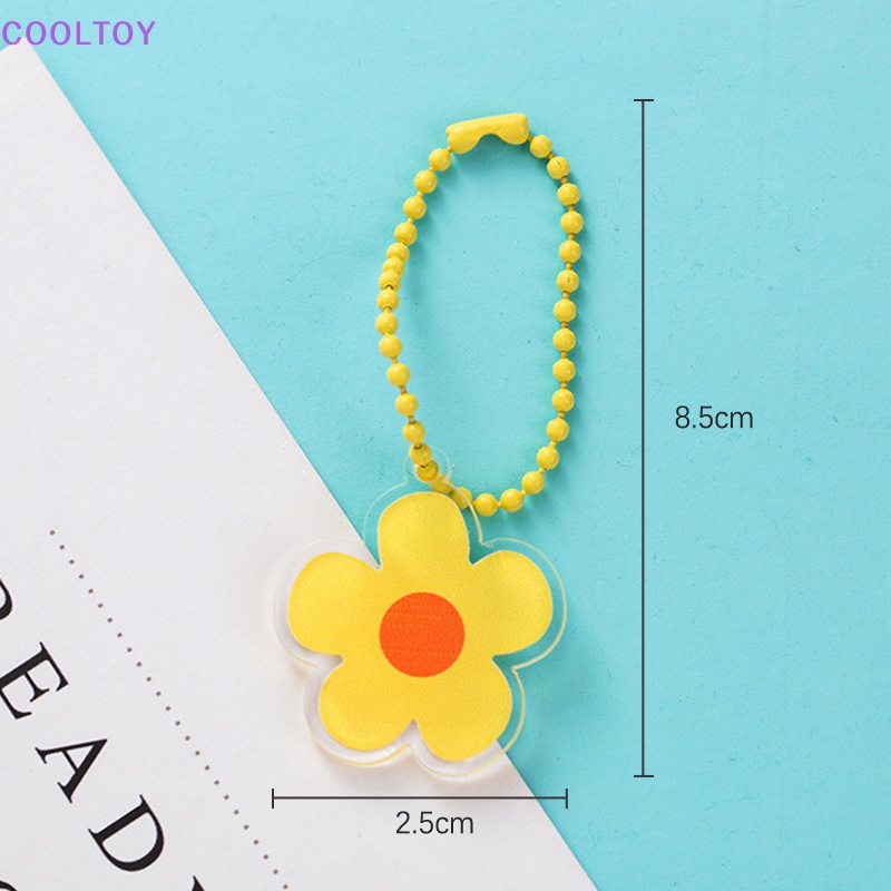 Móc Khóa Hình Hoa Hướng Dương Bằng Acrylic Dễ Thương