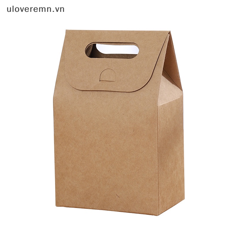 Uloveremn Túi Giấy Kraft Đựng Bánh Kẹo Thực Phẩm Bánh Mì Kẹo Quà Tặng