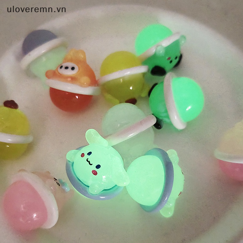 Kẹp Tóc Hình Động Vật Hoạt Hình Bằng Nhựa Phát Quang DIY