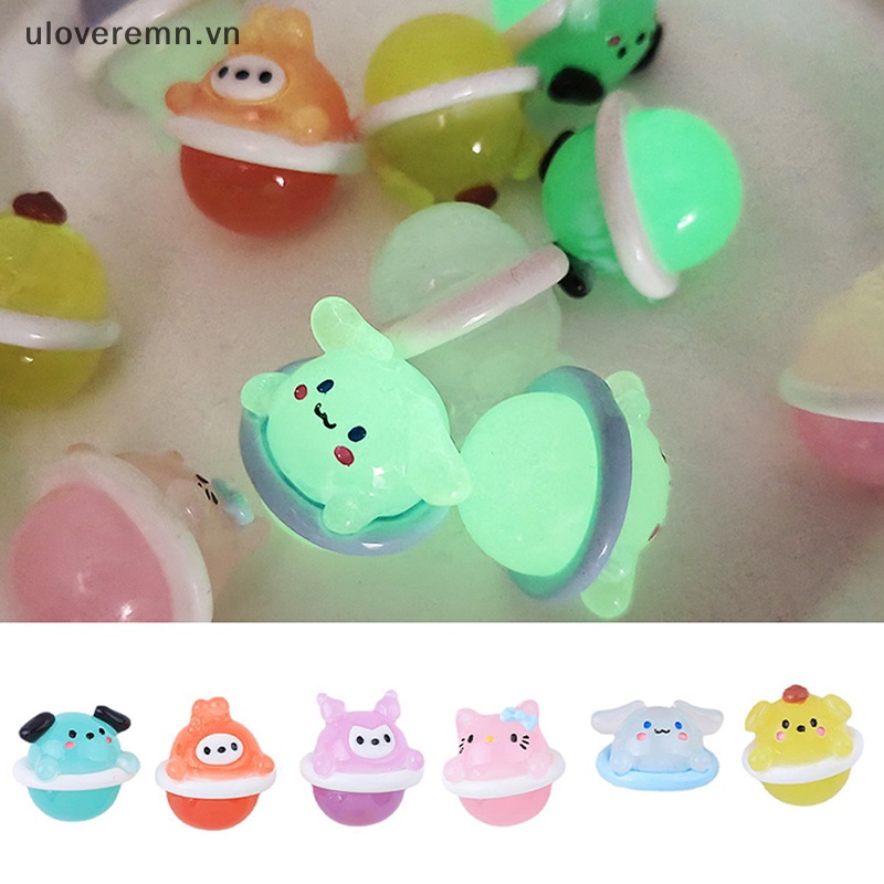 Kẹp Tóc Hình Động Vật Hoạt Hình Bằng Nhựa Phát Quang DIY