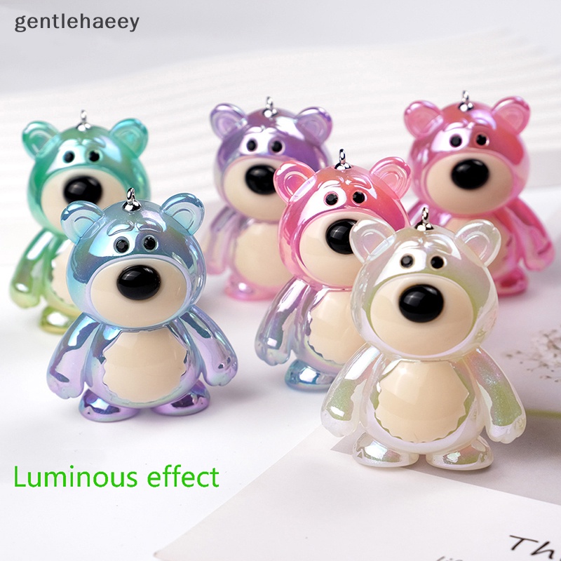 Mặt Vòng cổ Hình Gấu Phát Quang DIY