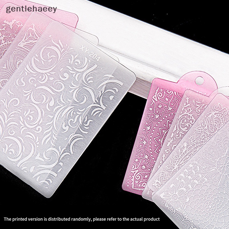 Bộ Dụng Cụ In Vẽ Móng Nghệ Thuật Bằng Silicone Với Tay Cầm Kim Loại