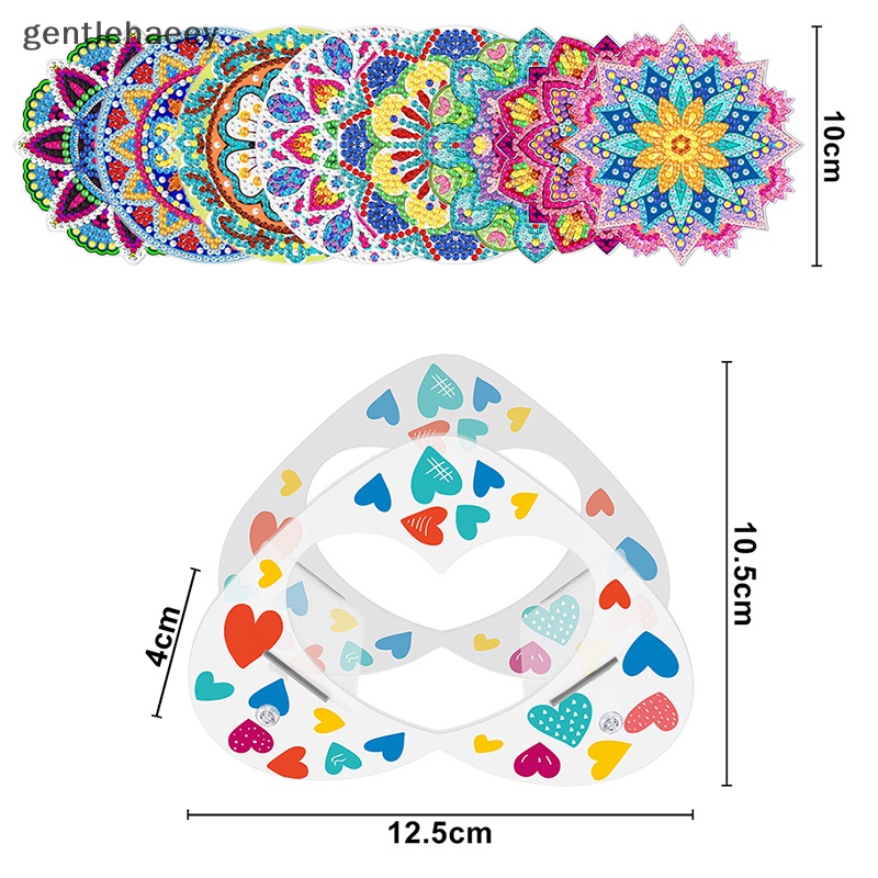 Gent Bộ 6 Miếng Lót Ly Kim Cương Nghệ Thuật DIY