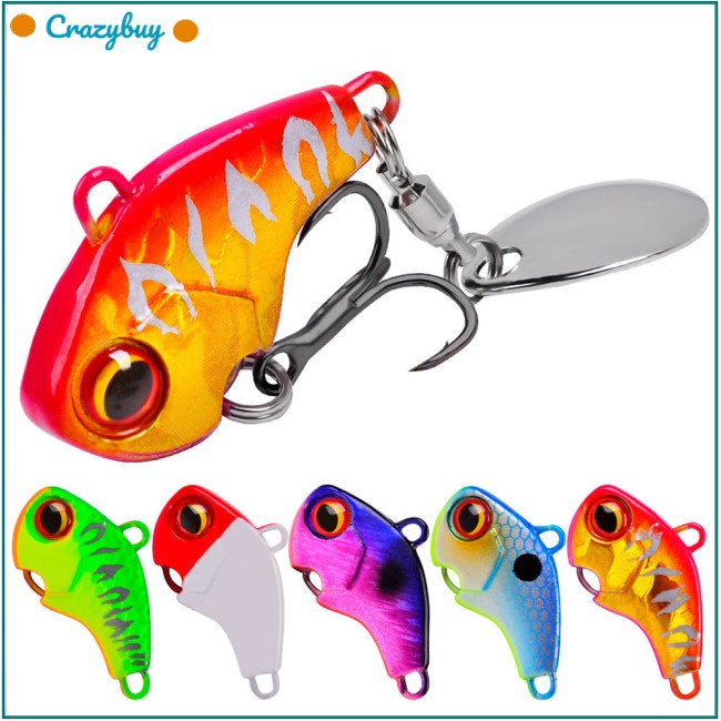 Cr Mồi Giả Câu Cá Mini Bằng Nhựa Cứng Kèm Móc Câu