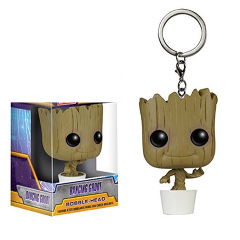 Móc Khóa Hình Nhân Vật Groot Raccoon Phim Guardians of the Galaxy