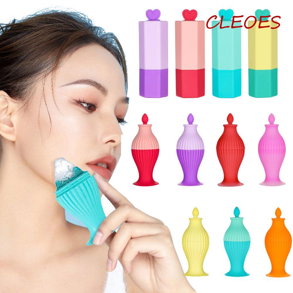 Cleoes Dụng Cụ Làm Mát Khuôn Mặt Bằng Silicone Nhỏ Gọn Có Thể Tái Sử Dụng