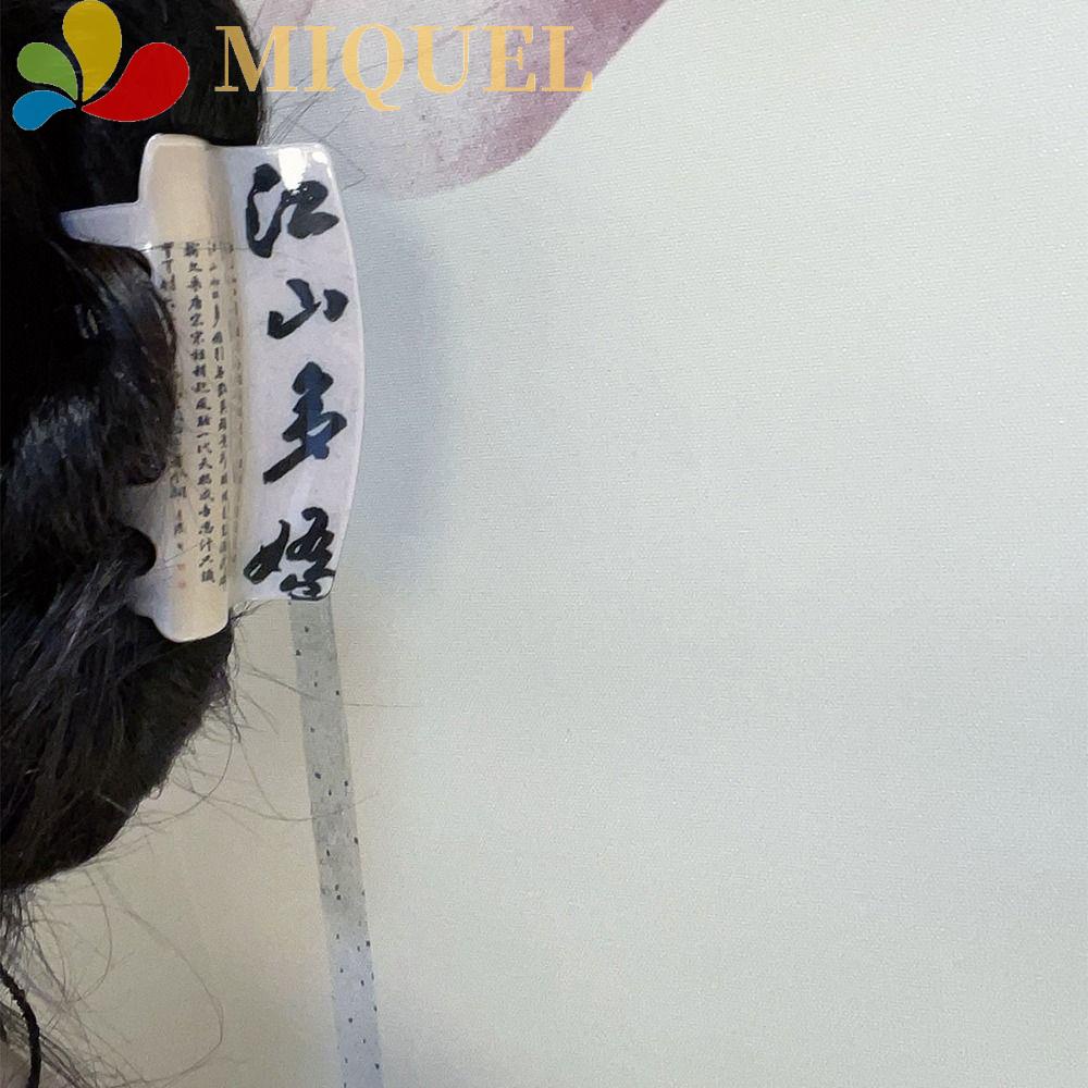 Kẹp Tóc Cỡ Lớn In Họa Tiết Phong Cách Trung Hoa Cổ Điển