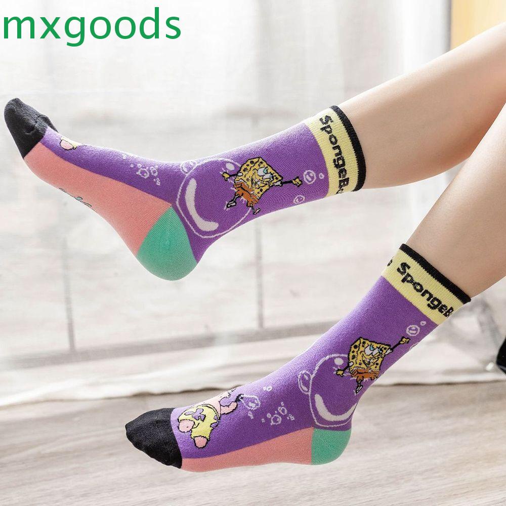 Vớ Thể Thao Co Giãn Thoáng Khí In Họa Tiết Hoạt Hình Patrick Star Harajuku Vui Nhộn Cho Nữ