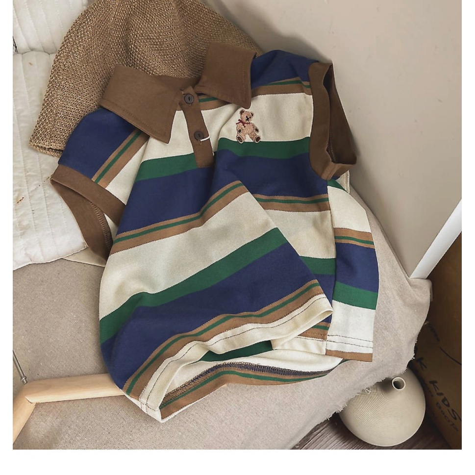 MNGRL Áo Ba Lỗ Polo Phong Cách Hàn Quốc Thời Trang Mùa Hè Hàn Quốc Mùa Hè Cho Bé Gái Bé Trai