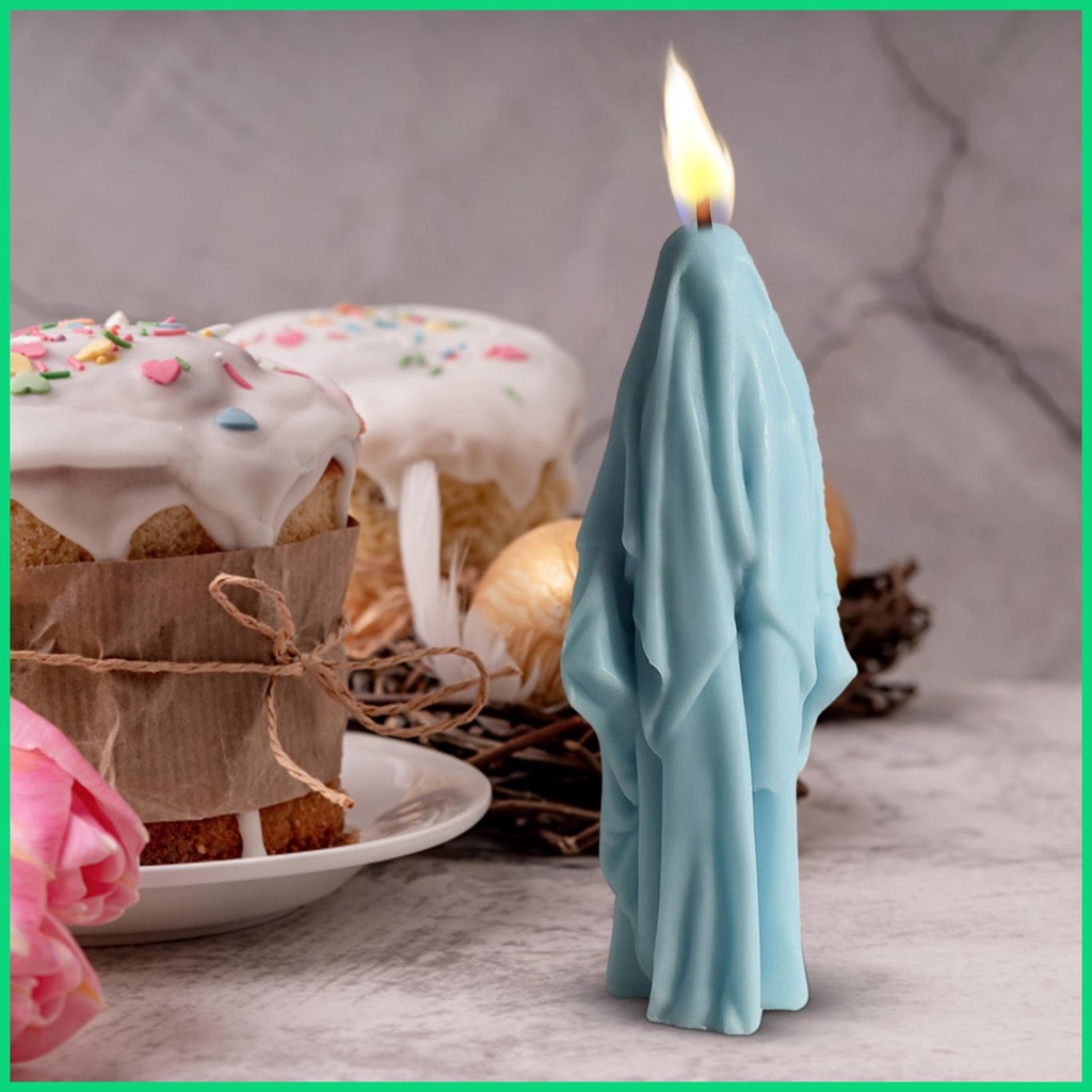 Khuôn Silicone Tạo Hình Làm Nến / Xà Phòng Hình Vô Diện 3D DIY