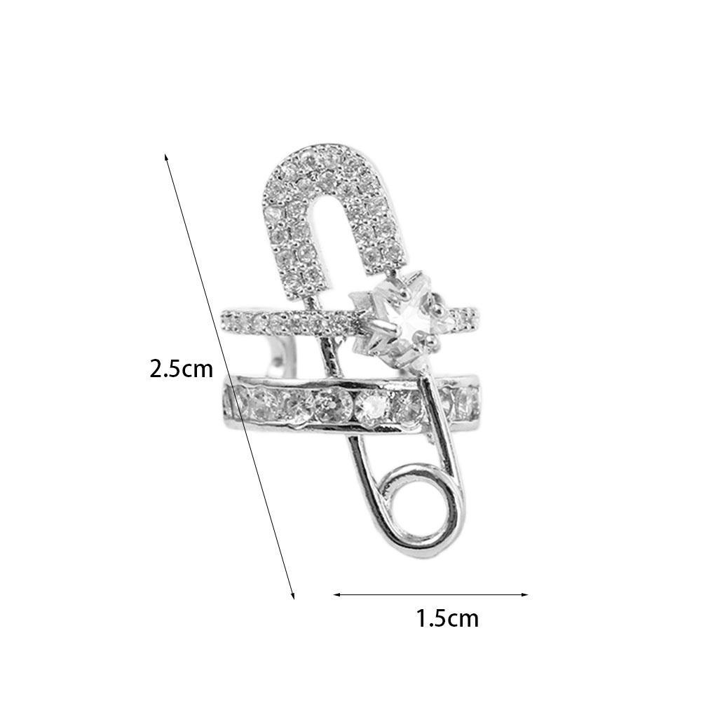 Bông Tai Dạng Kẹp Giấy Phong Cách Quà Tặng|Khuyên Vành Tai Hình Học Đơn Giản Phong Cách Vintage Hàn Quốc Thanh Lịch