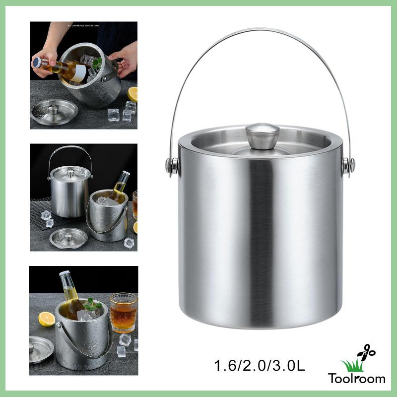 Xô Đựng Đá Bằng Thép Không Gỉ 1.6L Tiện Dụng Cho Tiệc Cocktail