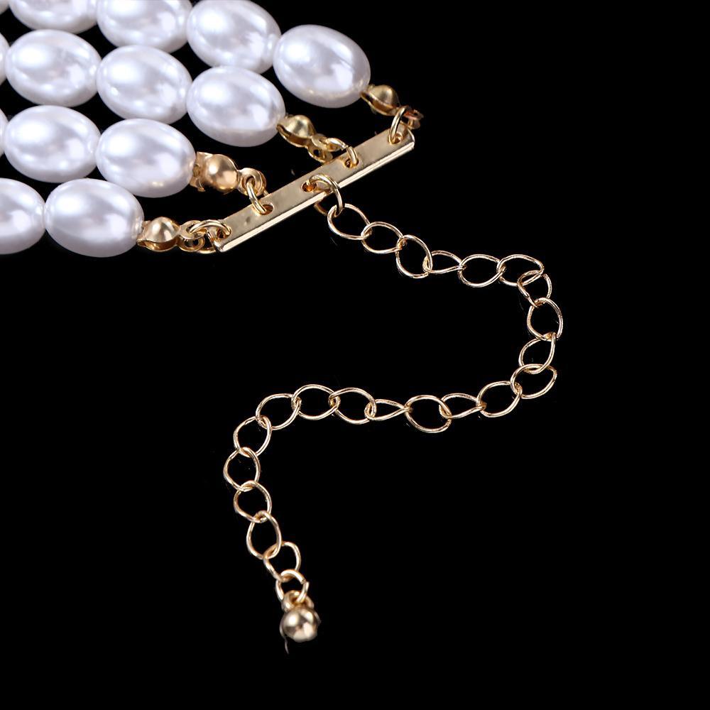 Vòng cổ Nhiều Lớp Bằng Hợp Kim Phong Cách Baroque Sang Trọng Dành Cho Nữ