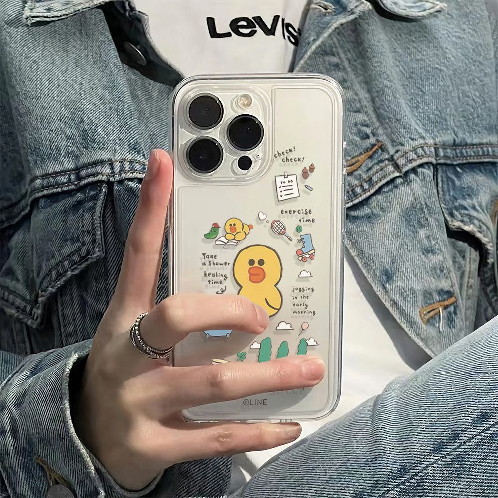 ✅Ốp Điện Thoại Mềm Chống Sốc Hình Vịt Vàng 6In Cho Iphone 14Pro 11Max 1278 13 4TTD