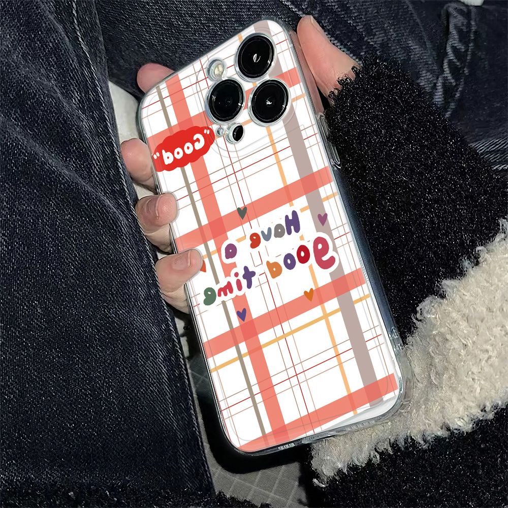 ✅Ốp Điện Thoại Mềm Chống Sốc Họa Tiết Kẻ Sọc Cho Iphone 11Plus 12Max 78 6In 13 14pro