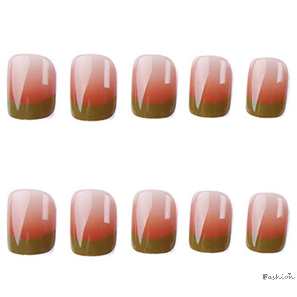 Móng Tay Giả Màu Xanh Lá / Đen Có Thể Tái Sử Dụng