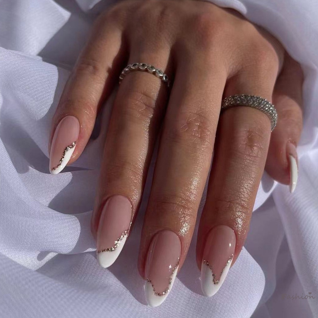 Móng Tay Giả Kiểu Pháp Bất Đối Xứng Kèm Phù Hợp Với Radian Và Độ