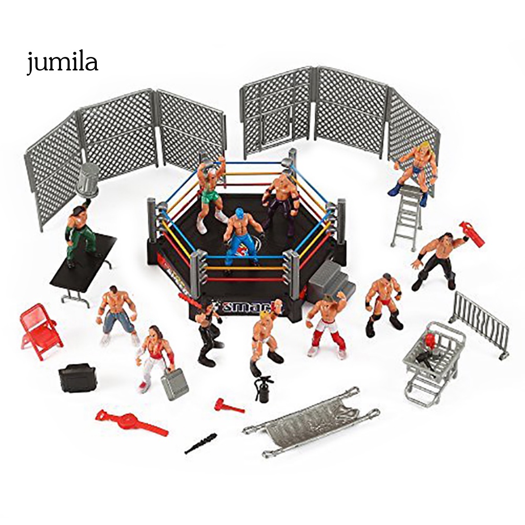 1 Bộ Đồ Chơi Mô Hình Wrestling Playet Mini DIY Cho Trẻ Em