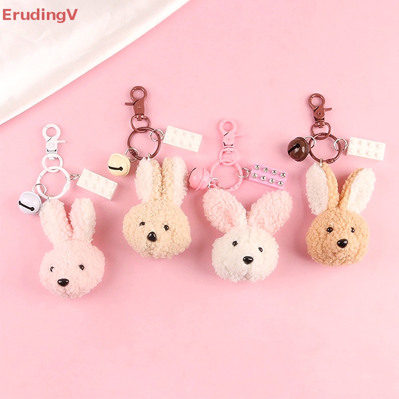 [ErudingV] Móc Khóa Thỏ Bông Tai To Dễ Thương Trang Trí Ba Lô [Mới]