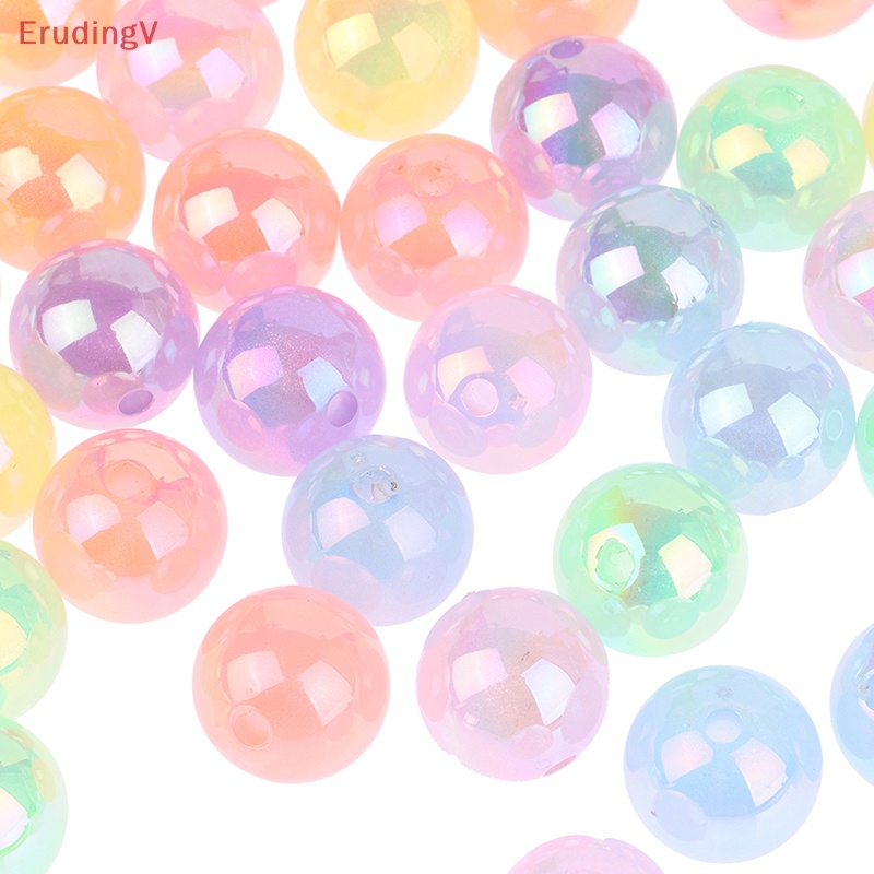 Set 10 Hạt Tròn 16mm Bằng Acrylic Phát Quang Lấp Lánh Làm Trang Sức