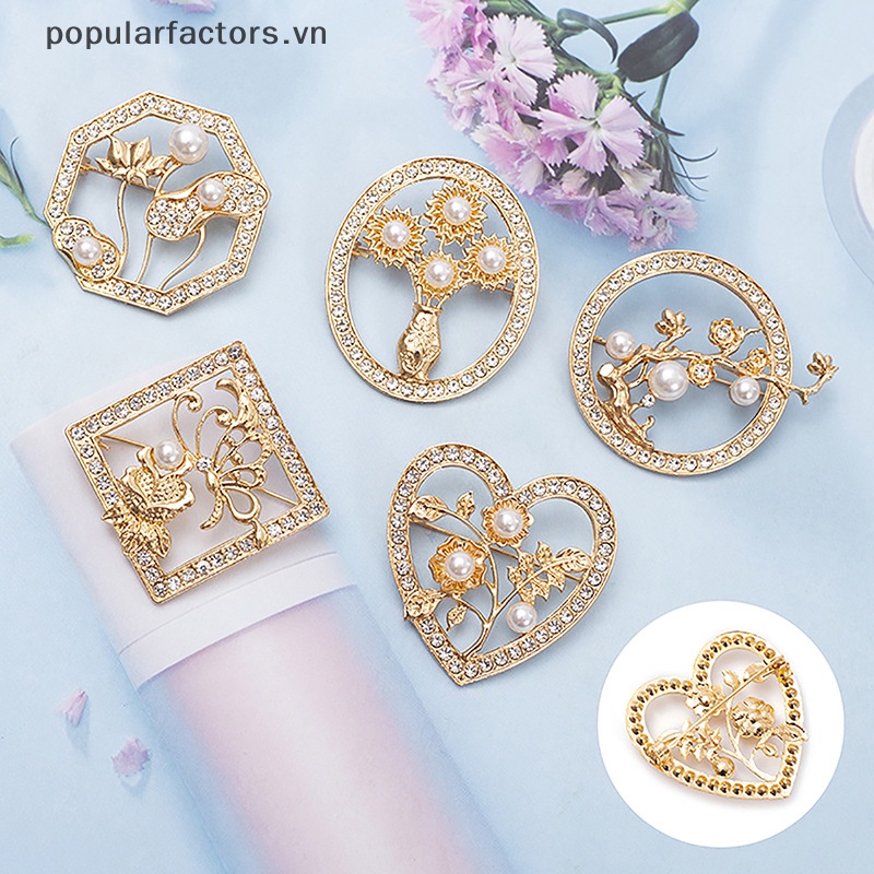 Ghim Cài Áo Hình Hoa Đính Ngọc Trai Phong Cách Vintage Thời Trang Cho Nữ
