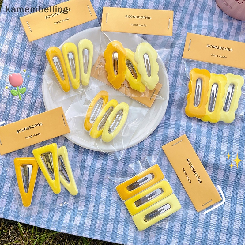 Set 3 Kẹp Tóc Màu Gradient Thời Trang Cho Nữ