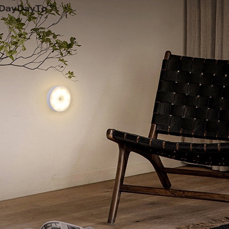 Đèn Ngủ LED Không Dây Cảm Biến Chuyển Động Có Thể Sạc Lại Bằng Cổng USB