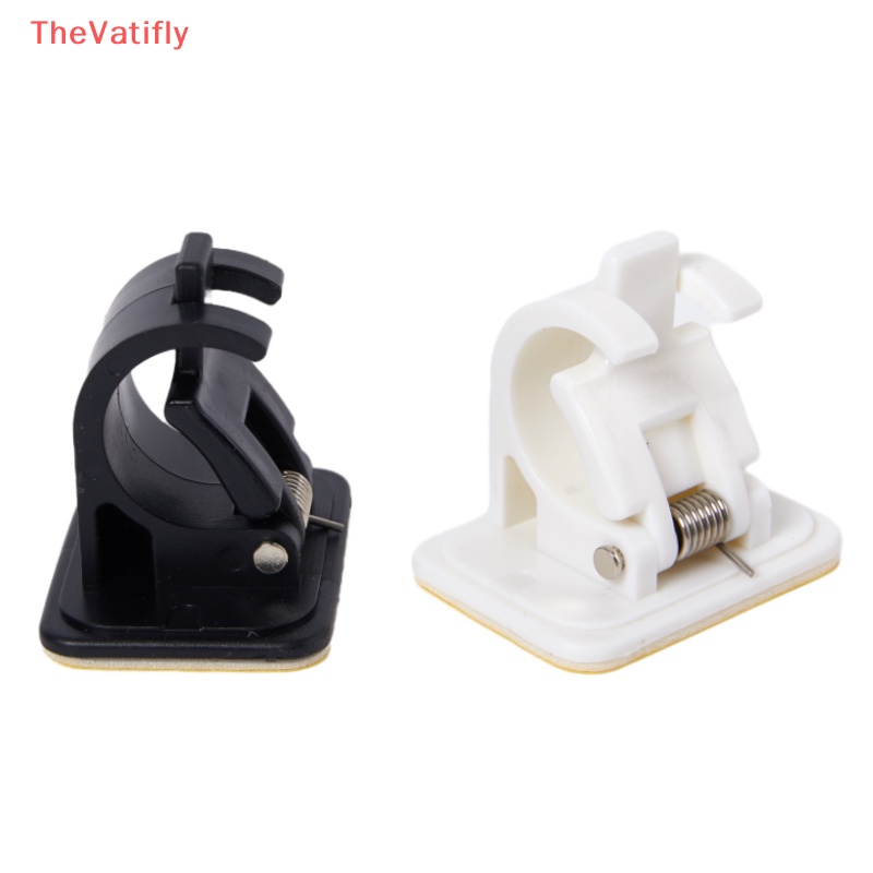 Bộ 2 Giá Đỡ Kẹp Rèm Cửa Tự Dính Có Thể Điều Chỉnh Không Cần Đóng Đinh Gắn Tường