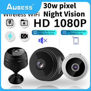 Aubess Tầm Nhìn Ban đêm A9 Mini Camera Không Dây Wifi IP Mạng Màn Hình An Ninh Cam HD 1080P Home An Ninh P2P Máy ảnh Wifi ứng Dụng điều Khiển