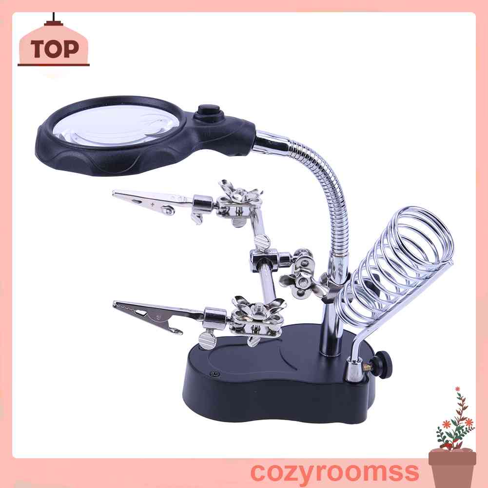 Kính Lúp Hàn Để Bàn Có Đèn LED Và Giá Đỡ Tiện Dụng