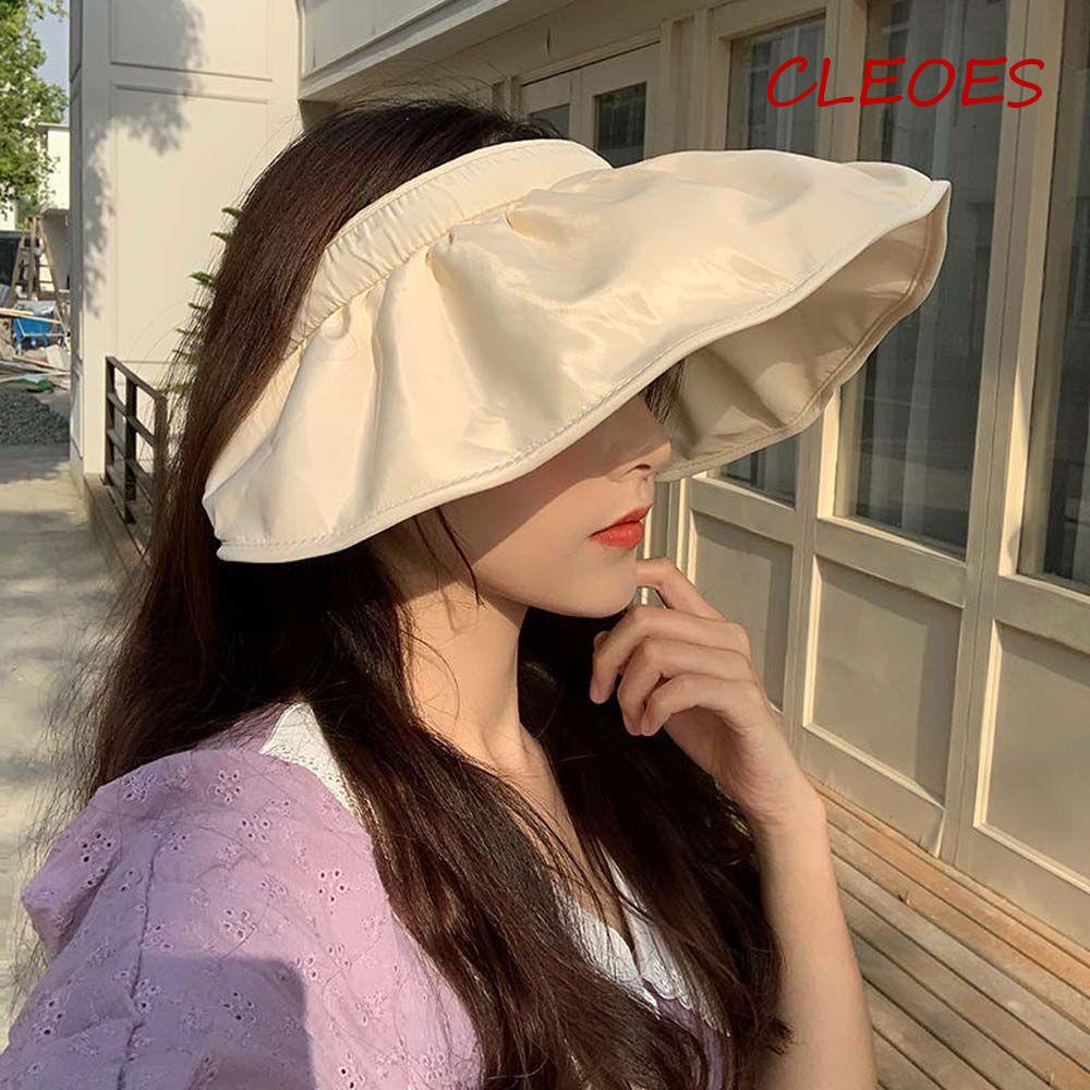 Mũ Chống Nắng Đi Biển Hở Chóp Hình Vỏ Sò Thanh Lịch Cho Nữ